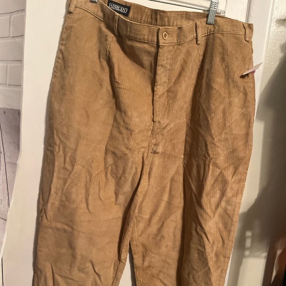 NWT LANDS END LIGHT BROWN WOMENS CORDS SZ 18W - Picture 1 of 5